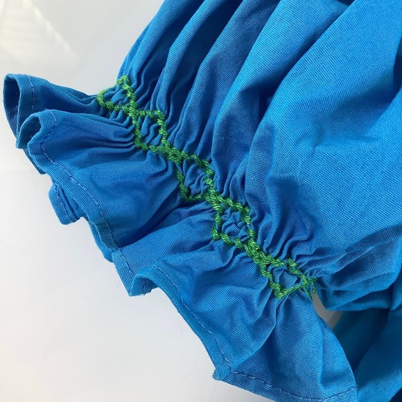 Ruah Shalom Designs Hand Smocked Peacock Dress girl SZ 2T EUC - Picture 10 of 12